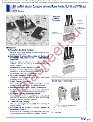 DF7-4S-3.96C datasheet  